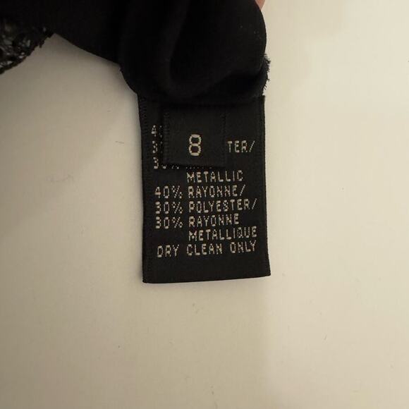 Y2K Black Lace Sheer Shift Dress with Strapless Slip - Picture 7 of 8